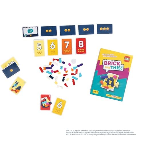 Asmodee Brick Like This! The Official Lego Party Game - A Fast, Fun Building Game for Families, Kids, Teens & Adults, Ages 7+, 2-8 Players, 15 Minute Playtime