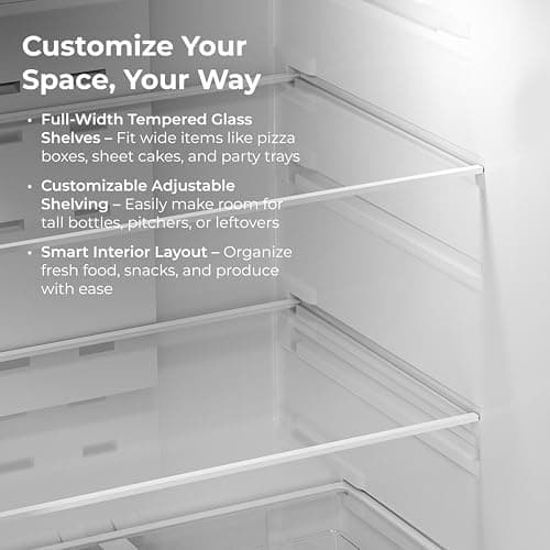 Kenmore 30" Top Mount Refrigerator with Freezer - Adjustable Shelving, Humidity-Controlled Crispers, LED Lighting, ENERGY STAR Certified, Garage Ready, 18.1 cu. ft. Capacity - White