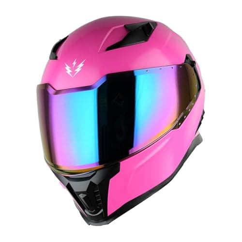 1Storm Motorcycle Full Face Helmet for Adults Men and Women Street Bike Racing Helmet DOT Approved with one Extra Clear Shield