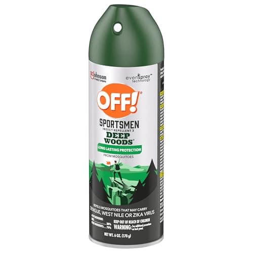 OFF! Deep Woods Sportsmen Insect Repellent Spray for Hunting Camping and Fishing 6 Ounce (Pack of 2)