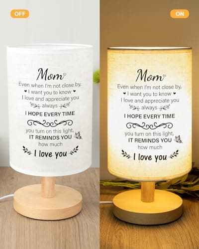 Birthday Gifts for Mom from Daughter Son, Christmas Mothers Day Gifts for Mom Gifts, Mother Lamp Decor for Bedroom Decor SOUHONEY Gifts for Mom from Daughter Son, Table Lamp for Mom Birthday Gifts B0CZP5CH5T