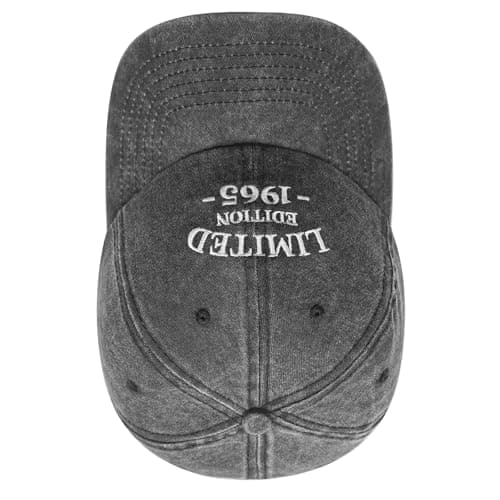 60th Birthday Gifts for Men Women, Happy 60th Birthday Decorations, Embroidered Baseball Cap Adjustable