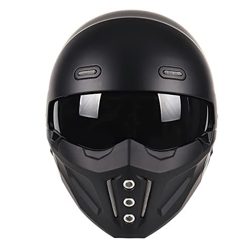 Open Face Full face Helmet Motorcycle Modular Helmets for Unisex-Adult Street Bike Cruiser Scooter DOT Approved
