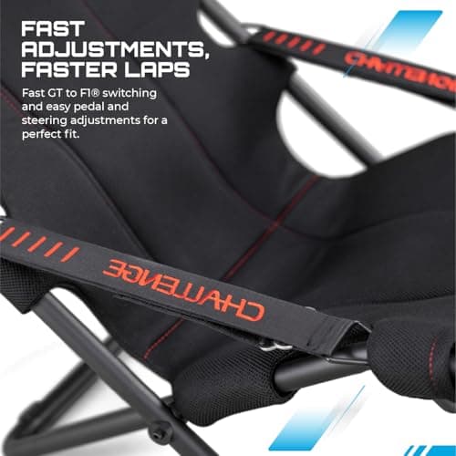 Playseat Challenge Racing Simulator Cockpit | Foldable & Adjustable | for High Performance Sim Racing | Compact & Flexible | Supports All Steering Wheels & Pedals | for PC and Console