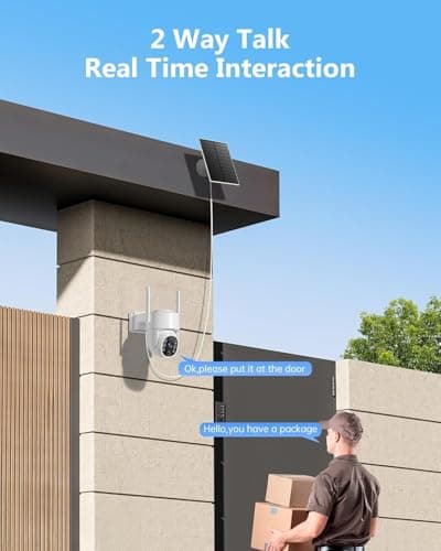 2K Security Camera System, 5GHz&2.4GHz WiFi Solar Wireless Cameras for Home Security, Wire-free Installation, AI Detection, Two-way Audio, Mobile alerts, SD/Cloud Storage, Color Night Vision, 4 Packs