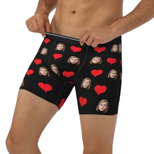Personalized Boxers for Christmas Birthday Gifts Custom Boxers for Woman Men Husband Boyfriend B0DS4D9C7K