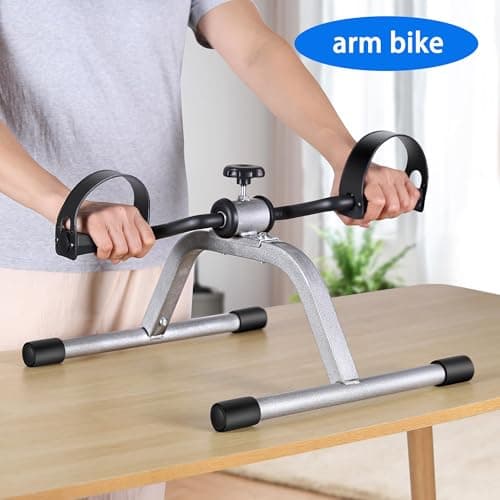 Pedal Exercise mini Exercise Bike for Leg and Arm Recovery Exercise Lightweight and Portable Floor Bike