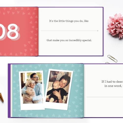 What I Love about Mom Book - Fill-in-the-Blank Book - Moms Christmas Gift from Daughter, Son, Kids - Birthday Gifts for Mom, Mothers, Women - Stocking Stuffer for Moms for Christmas, Mothers Day, Birthday & More