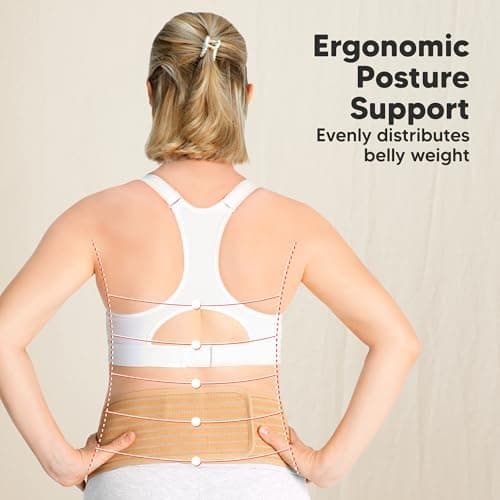 Soft, Breathable, Maternity Belly Support Band, Easy Adjustable Maternity Belt for Back, Pelvic Support, Comfortable KeaBabies Pregnancy Belly Bands for Pregnant Women,1pk (Classic Ivory, M/L) B07Z4W4KZB