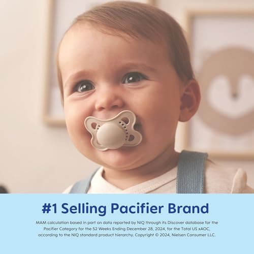 MAM Original Matte Baby Pacifiers, Binky for Boys 0-6 Months, BPA-Free Silicone Nipple, Easy to Clean, Best for Newborn Babies, Developed with Medical Experts, 2 Count Binkies with Sterilizer Case