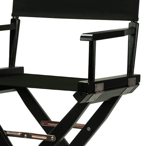 Casual Home 24" Director's Chair Black Frame-with Black Canvas, Counter Height
