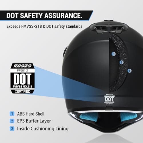 Youth Dirt Bike Helmet DOT Certified - Full Face Motorcycle Helmet for Off-Road, ATV, Street Riding, Includes Adjustable Goggles & Protective Gloves