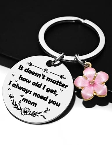 Mother's Day Mom Gifts,Daughter Son for Mom Birthday Christmas Meaningful Gifts,Unique Keepsakes Keychain