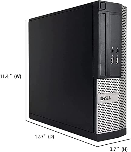 Dell OptiPlex Computer Desktop PC, Intel Core i5 3rd Gen 3.2 GHz, 16GB RAM, 2TB HDD, New 22 Inch LED Monitor, RGB Keyboard and Mouse, WiFi, Windows 11 Pro (Renewed)