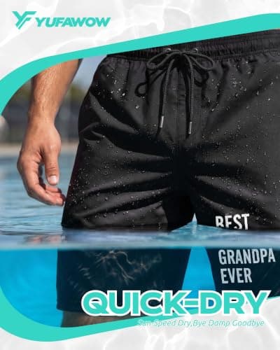 Yufawow 9 Inch Men Swim Trunks with Mesh Lining Quick Dry Breathable Pockets for Summer Beach Cruise Water Park Gym Running B0GSVD8XCG