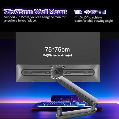 Viewedge 24 Inch Gaming Monitor 1080p 144hz, VA 1ms FHD Computer Monitor with 100% sRGB, Bluelight Filter, HDMI & VGA Port, Support Wall Mount