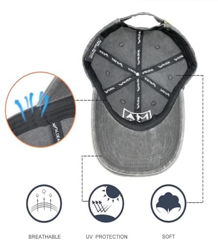 Waldeal Women's Embroidered Baseball Cap Boy Mama Mom Gift Vintage Distressed Dad Hat