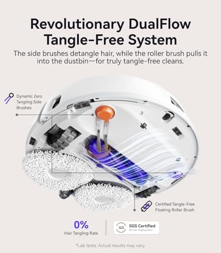 NARWAL Freo Pro Robot Vacuum and Mop Combo, Tangle Free Robot Mop, 8500Pa Powerful Suction, Self-Emptying, Auto Mop Washing, Auto Drying, Obstacle Avoidance, Ideal for Pet Hair and Hard Floor