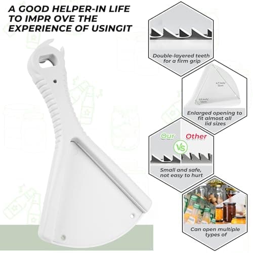 Jar Opener Bottle Opener for Weak Hands, Seniors with Arthritis and Anyone People with Inconvenient Hands,Get Lids Off Easily,Best Gift for Kitchen Gadgets