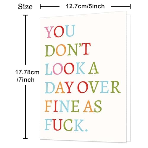 Playful Couple Birthday Gift Idea for Him Her Women Men,Thick Paper With Red Envelope,Blank Inside for Personal Message Funny Birthday Card Gift for Wife Husband Boyfriend Girlfriend B0GYDZPH7K
