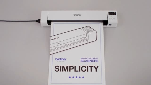 Brother DS-640 Compact Mobile Document Scanner, (Model: DS640) 1.5"x2"x11.9"