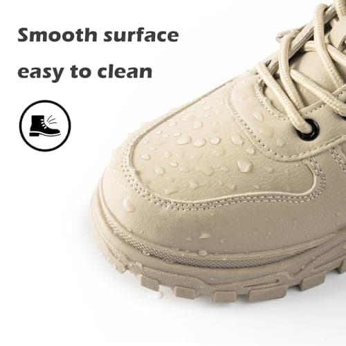 Yeeteepot Womens Snow Boots Warm Winter Boots Ladies Fur Lined Ankle Boots Lace Up Outdoor Booties Anti-Slip Sneakers Waterproof Walking Shoes