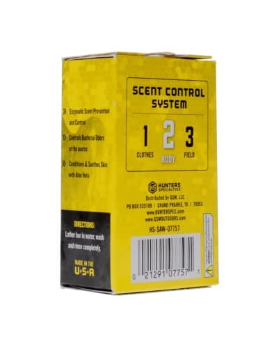 Hunters Specialties Scent-A-Way MAX Bar Body Soap - Hunting Odorless Green Soap Scent Eliminator for Hunters, Trappers, Anglers, and Campers - 3.5 Oz Bar B00TP7N51K