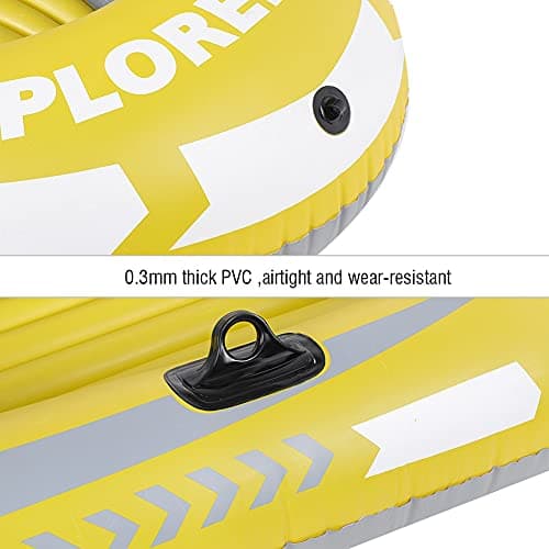 Inflatable Kayak Boat PVC Air Canoe for Fishing Diving Drifting (1 Person Rowing with Double Valve) Inflatable Boat PVC Boot Canoes