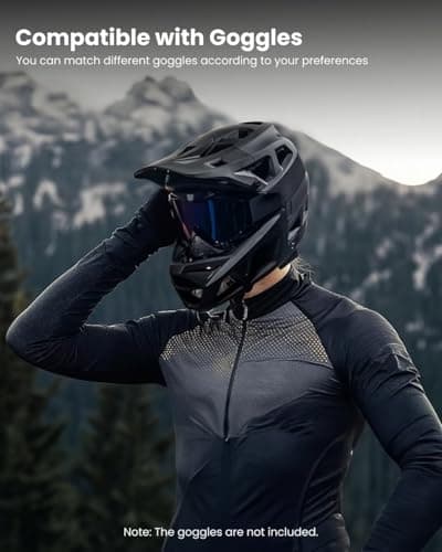 ILM Adult Mountain Bike Helmet Men & Women Full Face Lightweight BMX MTB Helmet ASTM CPSC CE Certified Cycling Helmet Model ZL-B068