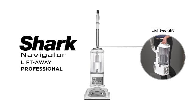 Shark | Upright Vacuum Cleaner | Navigator Lift-Away | Swivel Steering | HEPA Filter | Vacuum for Pet Hair | Crevice Tool & Dusting Brush Included | For Carpets & Hard Floors | White/Silver | NV356E