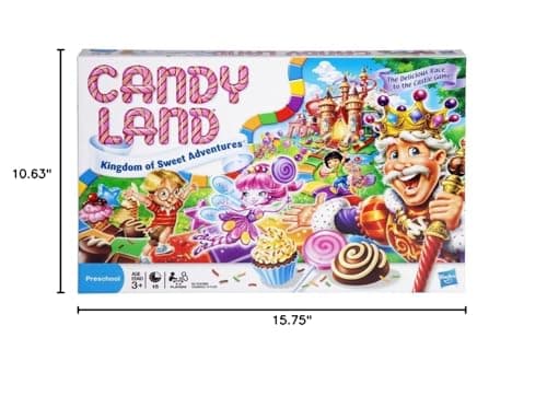 Hasbro Gaming Candy Land Kingdom of Sweet Adventures Board Game for Kids, Easter Gifts for Boys and Girls, Ages 3 & Up (Amazon Exclusive)