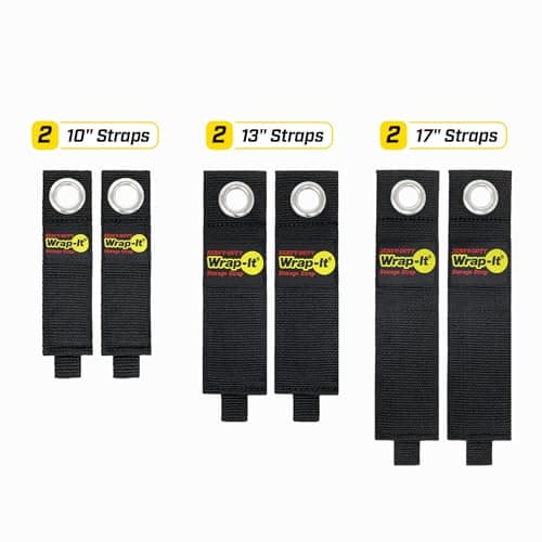 Garage Storage Extension Cord Organizer Cable Straps and Yard Cord Storage for Hose Organizer, Tools, RV Accessories Heavy-Duty Wrap-It Storage Straps - Assorted 6-Pack B06Y5Q4VZD