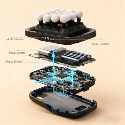 16 massage heads provide wide coverage with adjustable intensity for a comfortable massage at home or office. 16 Head Back Massager, Deep Tissue Massager for Back and Shoulders B0GPWNV85F