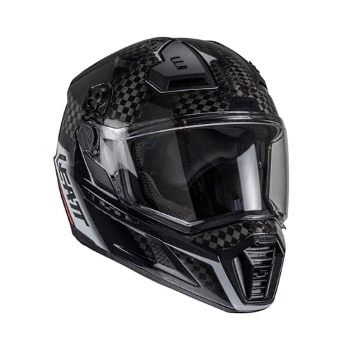 Leatt Helmet Kit ADV 9.5 Carbon with Free 4.5 Iriz Goggles & Bag - Ultimate Adventure Bundle - Lightweight Carbon Fiber Off-Road & Street Helmet - 360 Turbine Safety Technology