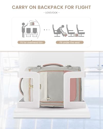 LOVEVOOK Large Travel Backpack for Women, 40L TSA Approved Backpack with 3 Packing Cubes, Personal Item Bag Fits 17" Laptop, Water-resistant Carry On Bag for Airplanes