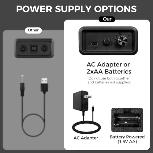 BEWISHOME BEWISHOME Watch Winder for Automatic Watches, Automatic Watch Winder Box Watch Spinner with LED Light, Double Watch Winder with Quiet Motor Wooden 4 Modes Battery or Type-C Adapter, Brown SYQ02Y