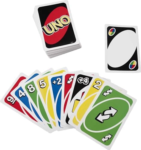 Mattel Games Giant UNO Card Game for Kid, Adult & Families, Color Blind Accessible & Customizable Large Deck