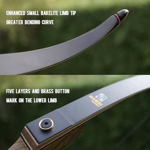 Sanlida Eagle X9 New 58" RTH Standard Recurve Bow and Arrow Set for Adults and Hunters, Wooden Takedown Recurve Bow Package for Outdoor and Practice 25-60 Lbs
