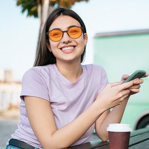 LIKSMU Blue Light Blocking Glasses Computer Gaming TV Phone Sleeping Glasses Women Men Professional Filter Anti Eyestrain