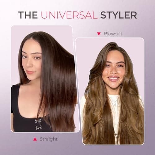 20s Fast Heat, 5 Temp Settings & Anti-Scald, Perfect for Professional Salon at Home, Sakura Pink TYMO Ring Hair Straightener Brush, 2-in-1 Straightening Brush & Hot Comb B07RLTPSLB