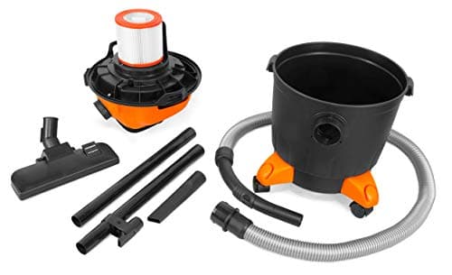 WEN VC4710 10-Amp 5-Gallon Portable HEPA Wet/Dry Shop Vacuum and Blower with 0.3-Micron Filter, Hose, and Accessories,Orange