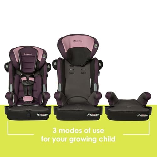 Baby Trend Hybrid SI 3-in-1 Combination Booster Car Seat with Side Impact Protection, Dash Orchid