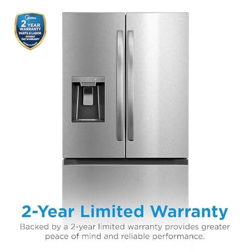 Midea MRF29D6AST 29.3 Cu. Ft. Stainless 3-Door French Door Smart Refrigerator
