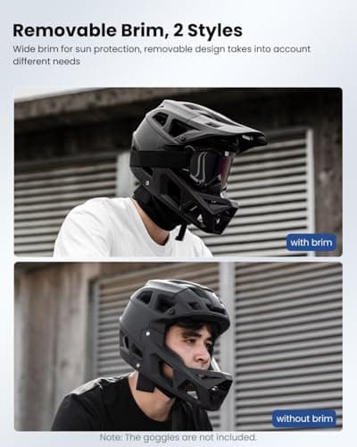 ILM Adult Mountain Bike Helmet Men & Women Full Face Lightweight BMX MTB Helmet ASTM CPSC CE Certified Cycling Helmet Model ZL-B068