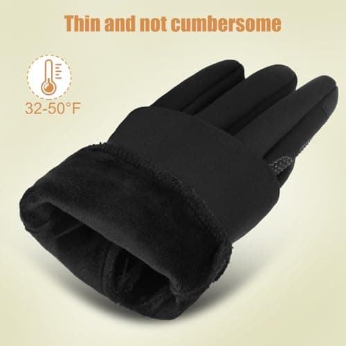 ihuan Winter Warm Running Gloves Women Men, Super Sensitive Touch Screen Fingers for Cold Weather, Thin Lightweight Liner Gloves for Ski, Snow, Hiking, Driving, Camping, Cycling Gift for Women Men