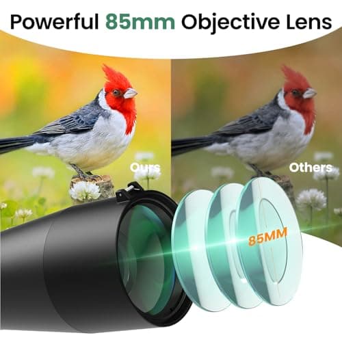 Gosky 20-60×85 Spotting Scope with Tripod - Phone Adapter, Dual Focusing Spotter Scope for Bird Watching, Wildlife Scenery (Black)