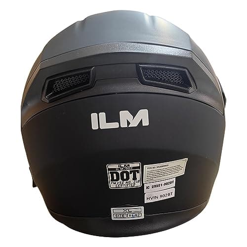 ILM Bluetooth Motorcycle Helmet Modular Flip up Full Face Dual Visor Mp3 Intercom FM Radio DOT Model 902BT/902BT PRO/902BT MAX