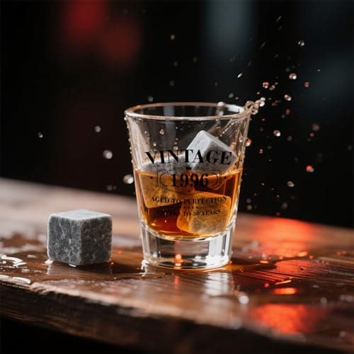 30th Birthday Gifts for Men - Limited Edition Vintage 1996 Shot Glass with Wooden Box - Cheers To 30 Years Old, Finally 30th Birthday Party Decoration - Turning 30 Bday Gift for Men Brother Friend B0F2DW8MVT