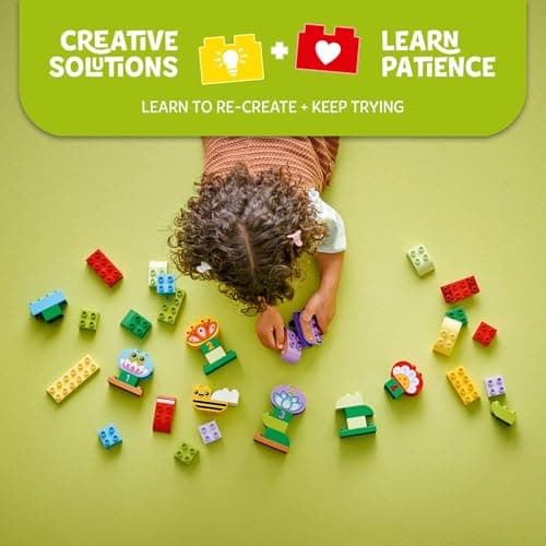 LEGO DUPLO Town Creative Garden & Flowers Building Toy Playset - Preschool Learning and Educational Flower Toy for Toddlers, Boys and Girls, Ages 2+ - Baby Gift Idea - 10444 B0DJ184XFZ