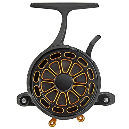 Bigchub Inline Ice Fishing Reel, CNC Machined Aluminum Spool, 3+1 Ball Bearings, 2.8:1 Gear Ratio, Ultra Smooth, Adjustable Star Drag, Freespool, Magnetic Drop System